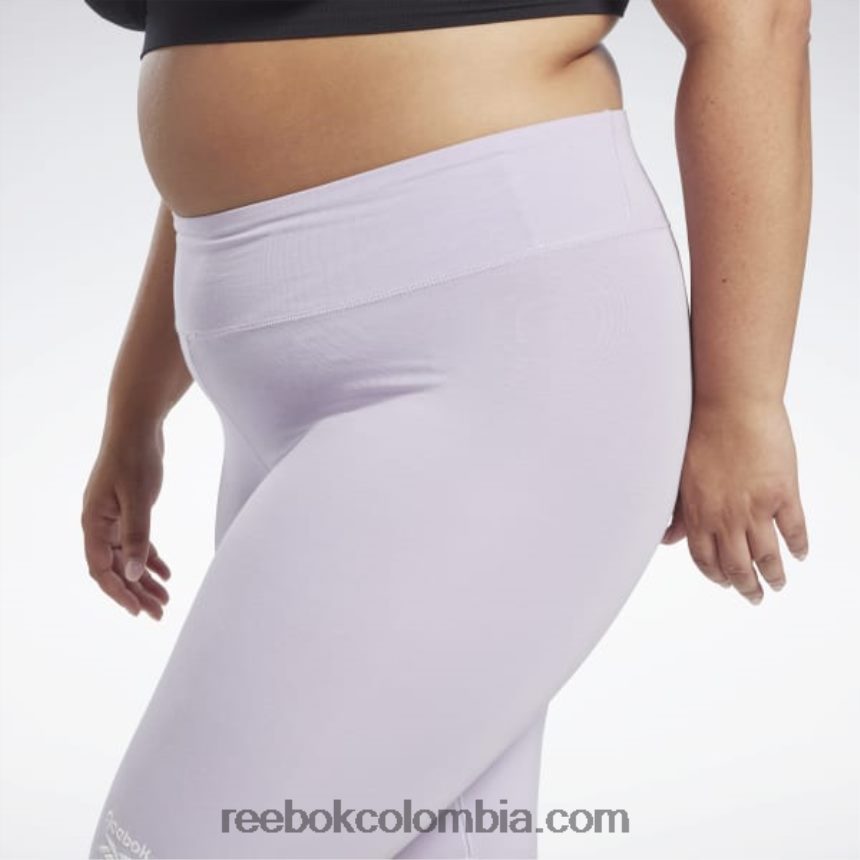 mujer oasis morado shorts ajustados con logo de identidad (tallas grandes) Reebok D260LP861