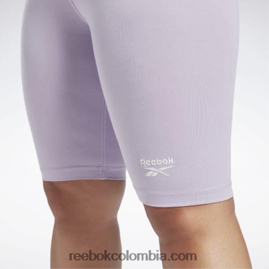 mujer oasis morado shorts ajustados con logo de identidad (tallas grandes) Reebok D260LP861