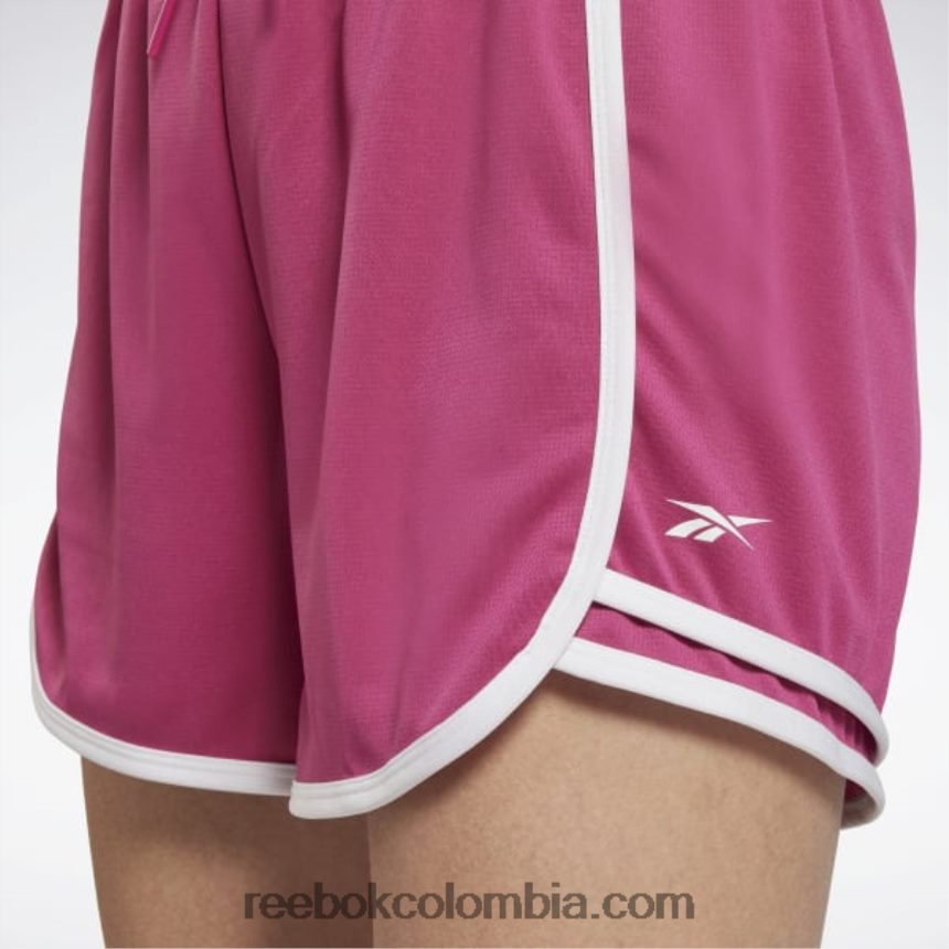 mujer rosa semi orgulloso shorts de tiro alto listos para entrenar Reebok D260LP788