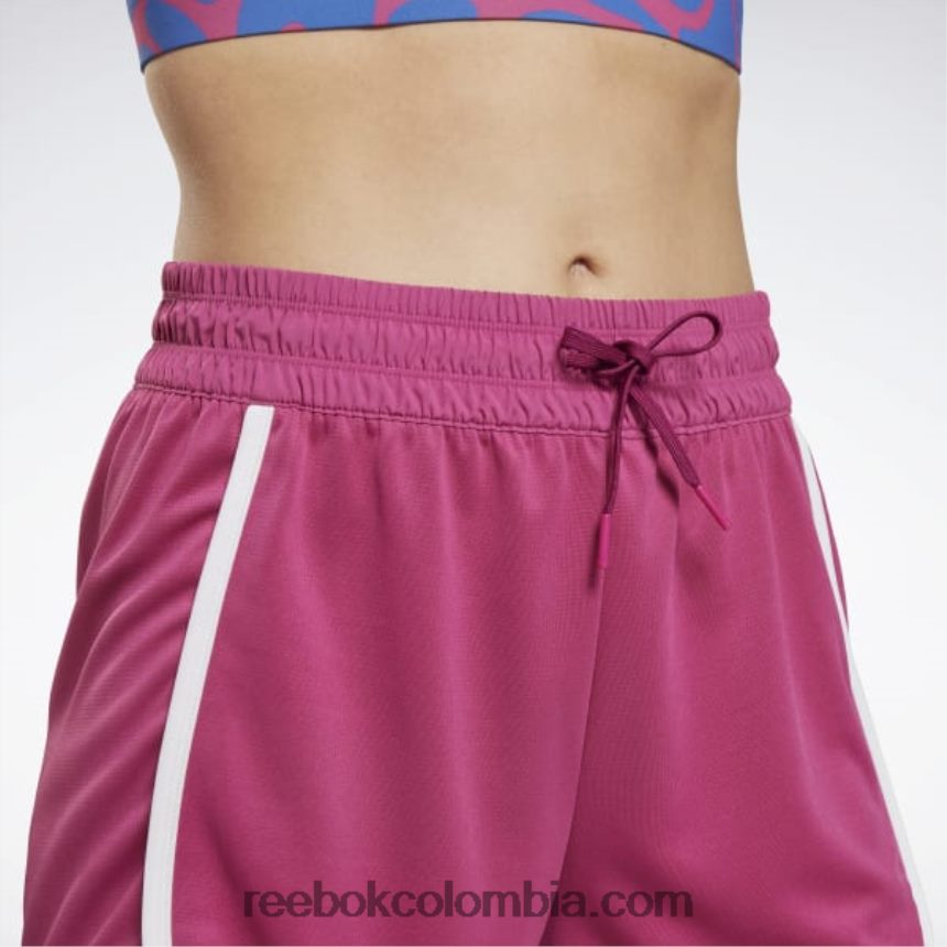 mujer rosa semi orgulloso shorts de tiro alto listos para entrenar Reebok D260LP788