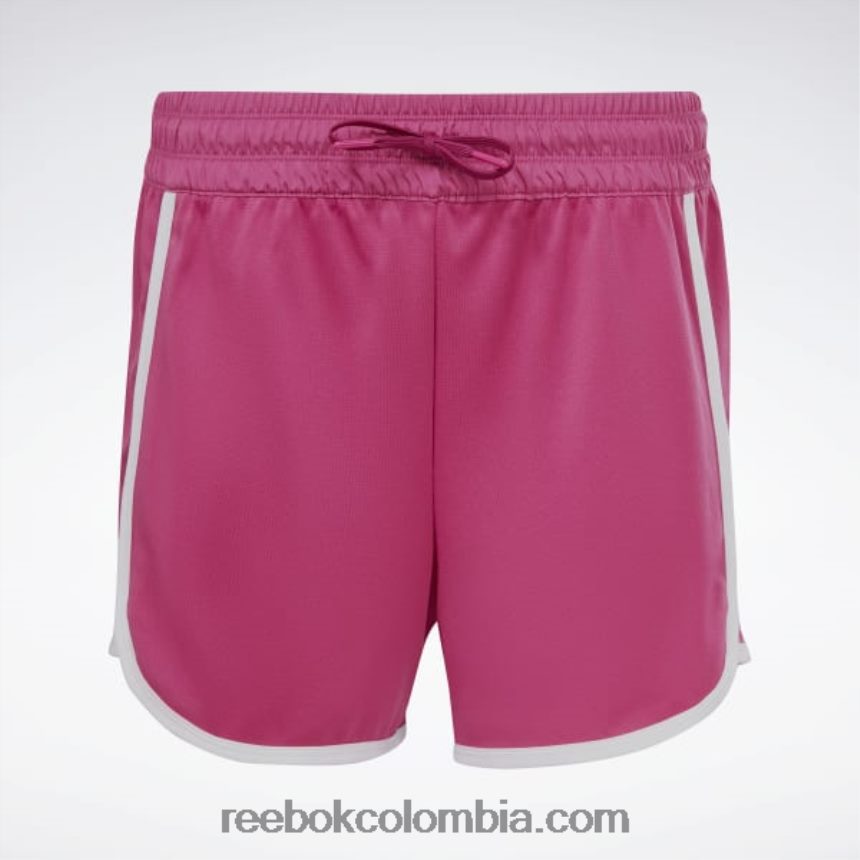 mujer rosa semi orgulloso shorts de tiro alto listos para entrenar Reebok D260LP788