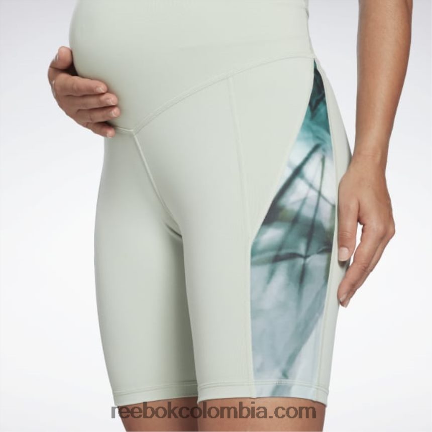 mujer salvia ligera pantalones cortos de bicicleta de maternidad lux Reebok D260LP820