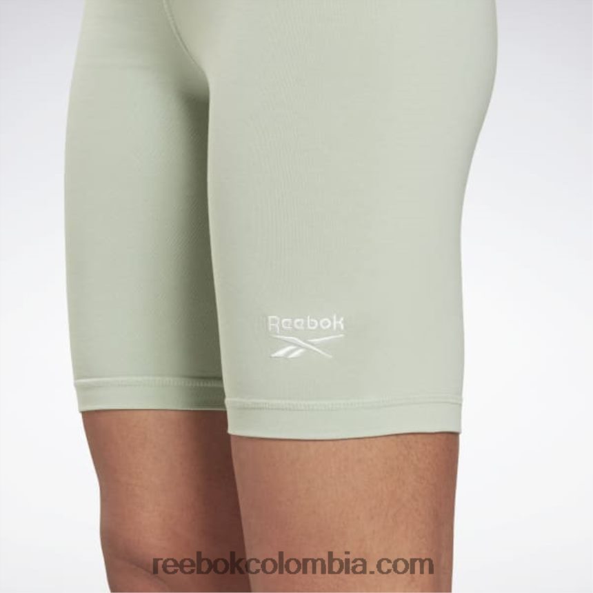 mujer salvia ligera shorts ajustados con logo Reebok D260LP976