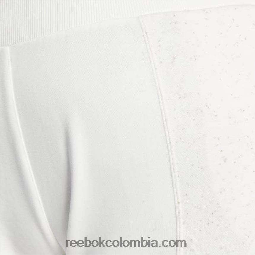 mujer tiza shorts de canalé clásicos de tiro alto del equipo universitario (talla grande) Reebok D260LP869