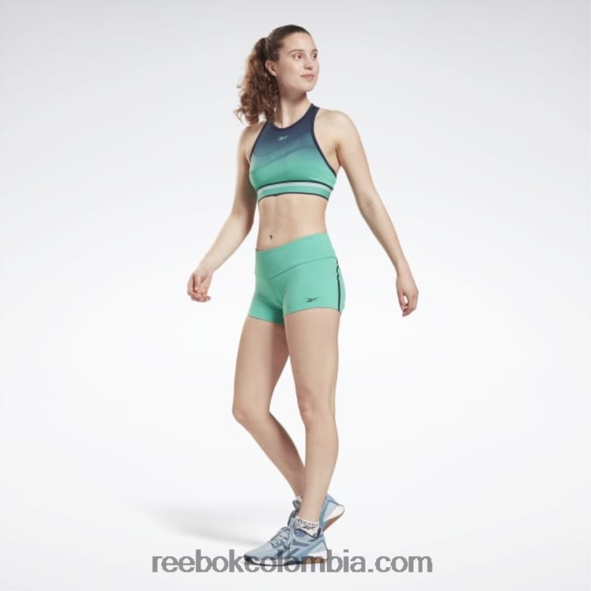 mujer verde azulado futuro Pantalones cortos de United by Fitness Chase Reebok D260LP862
