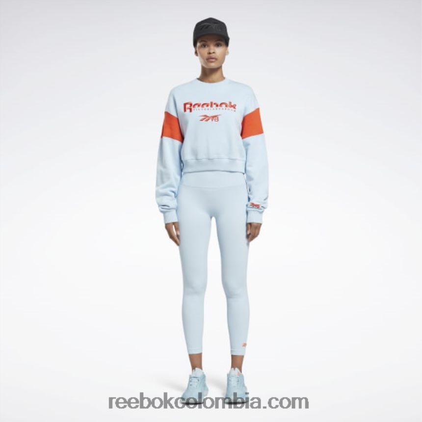 mujer azul fresco f17-r sudadera con gráfico victoria beckham Reebok D260LP543