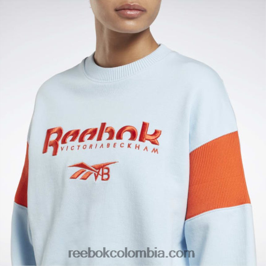 mujer azul fresco f17-r sudadera con gráfico victoria beckham Reebok D260LP543