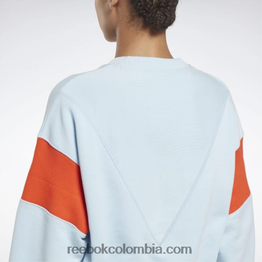 mujer azul fresco f17-r sudadera con gráfico victoria beckham Reebok D260LP543