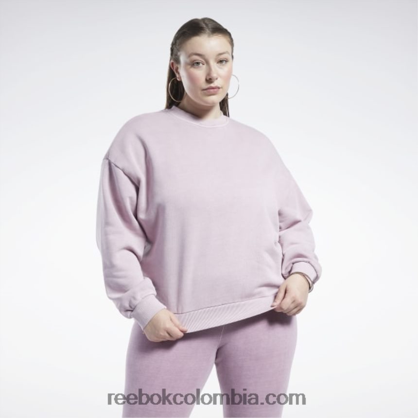 mujer lila infundida sudadera classics tinte natural (talla grande) Reebok D260LP903