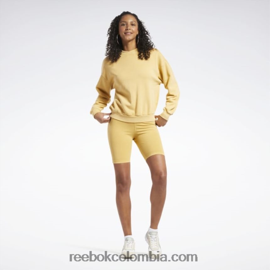 mujer ocre brillante sudadera clásica de tinte natural Reebok D260LP856