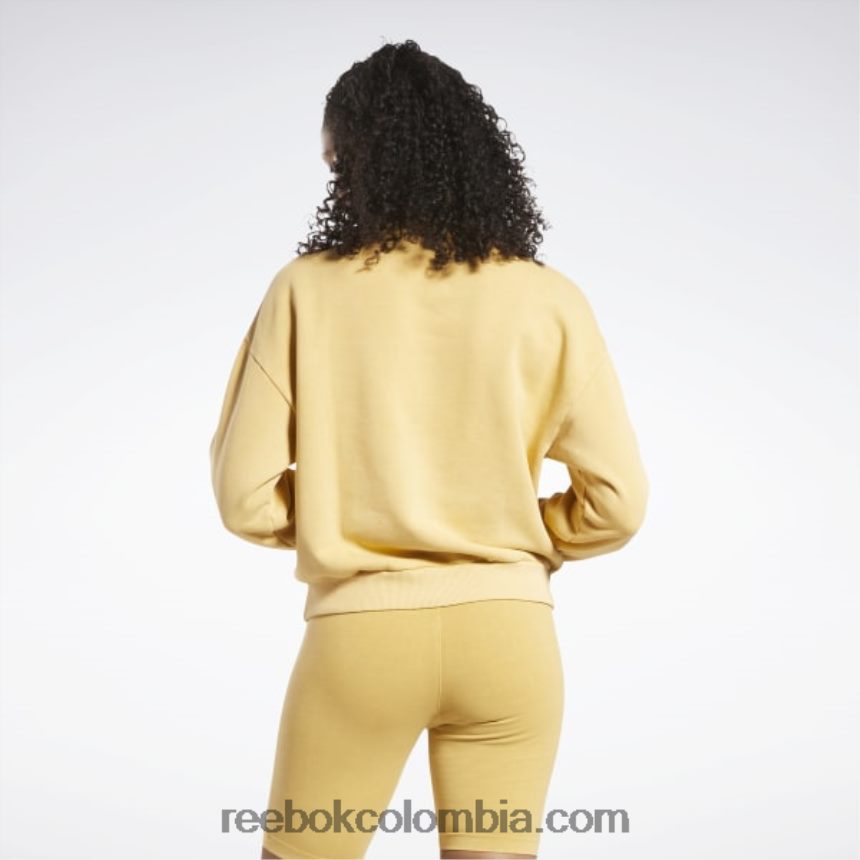 mujer ocre brillante sudadera clásica de tinte natural Reebok D260LP856