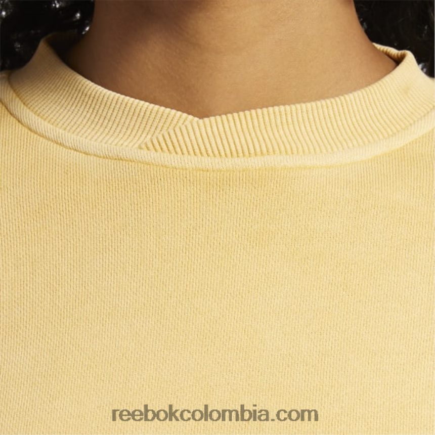 mujer ocre brillante sudadera clásica de tinte natural Reebok D260LP856