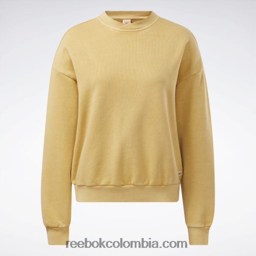mujer ocre brillante sudadera clásica de tinte natural Reebok D260LP856