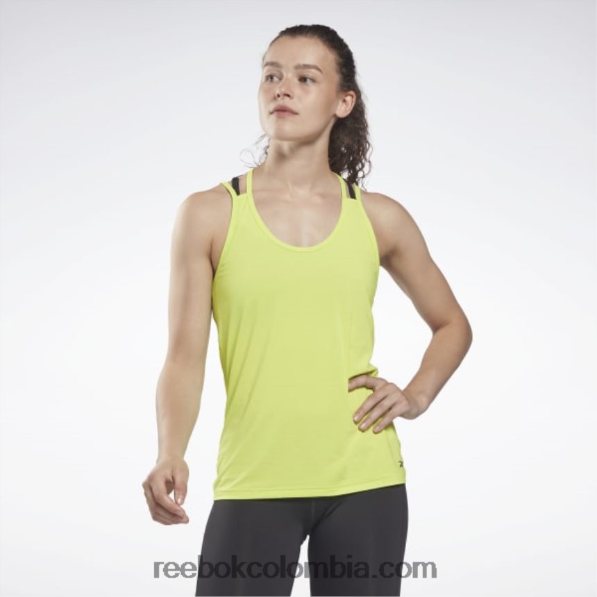 mujer amarillo acido camiseta deportiva sin mangas activchill Reebok D260LP799