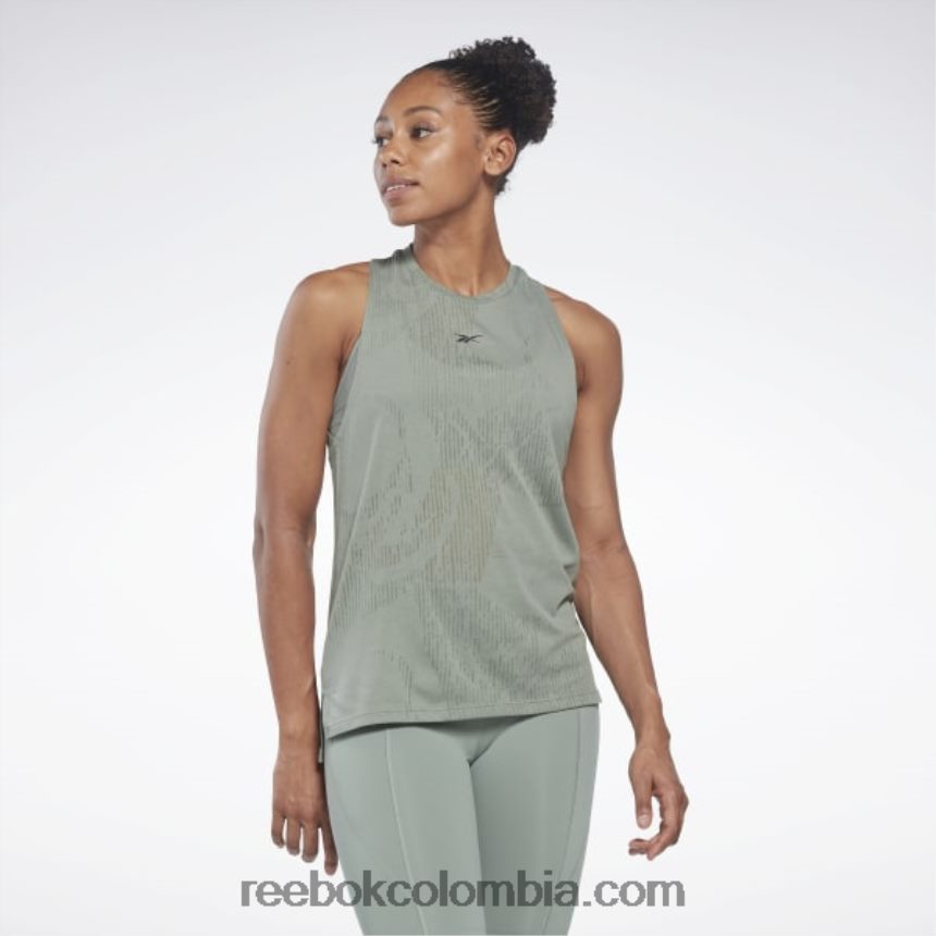 mujer armonía verde camiseta sin mangas desgastada Reebok D260LP535
