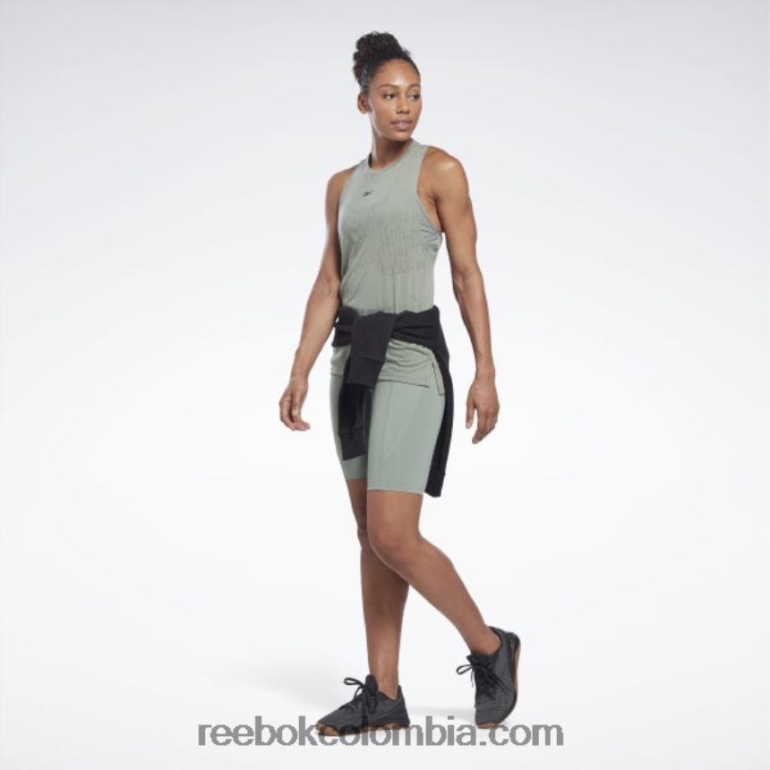 mujer armonía verde camiseta sin mangas desgastada Reebok D260LP535