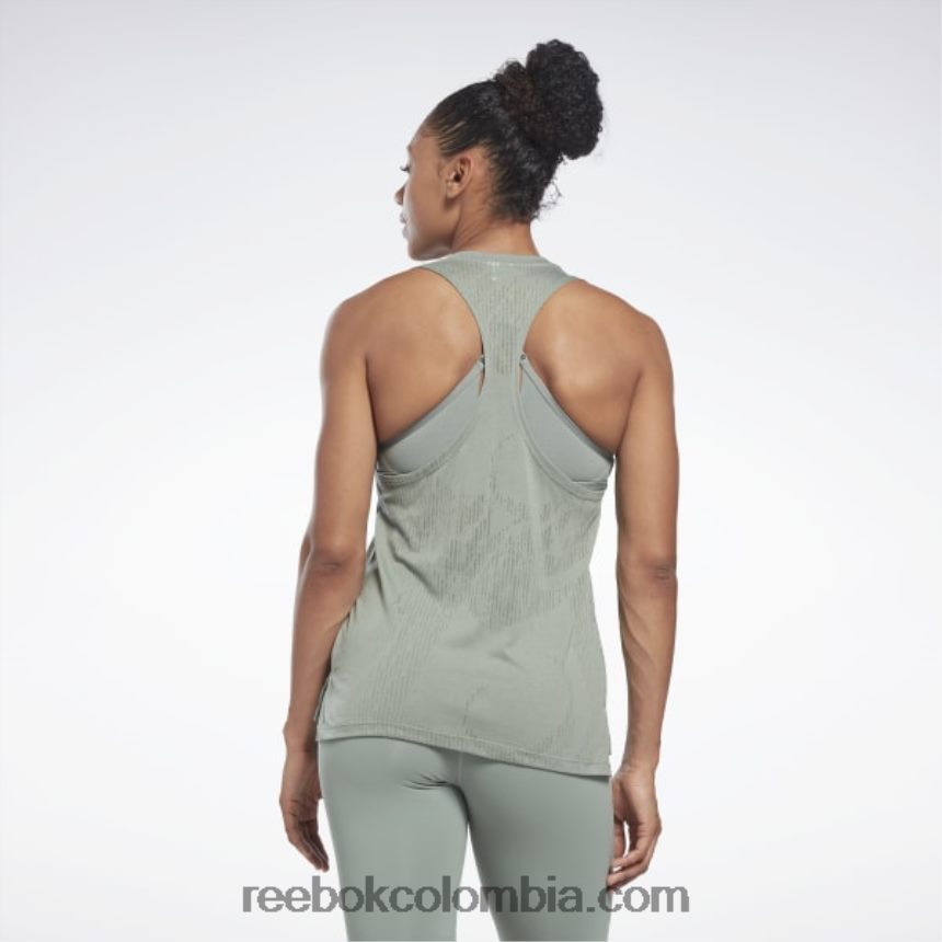mujer armonía verde camiseta sin mangas desgastada Reebok D260LP535