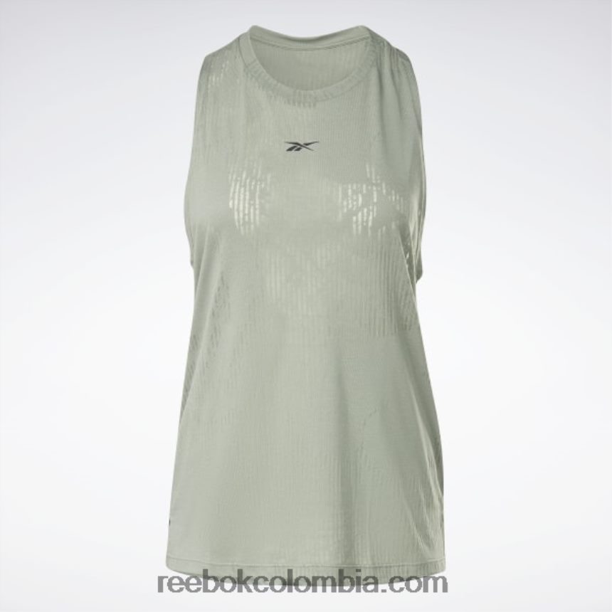 mujer armonía verde camiseta sin mangas desgastada Reebok D260LP535