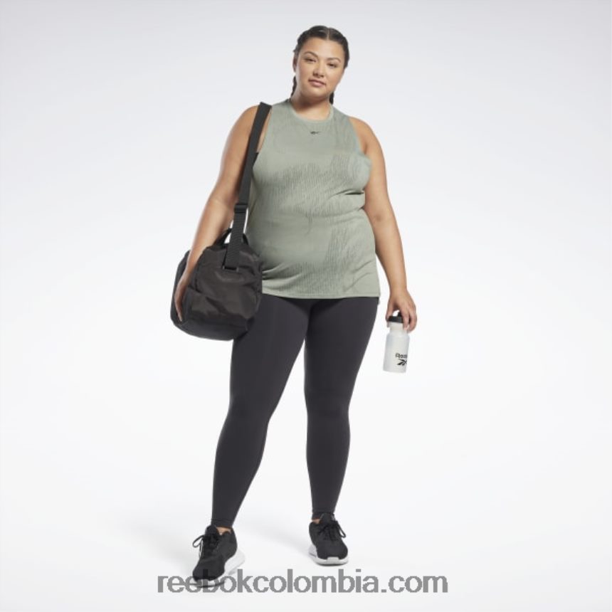 mujer armonía verde camiseta sin mangas desgastada (talla grande) Reebok D260LP754