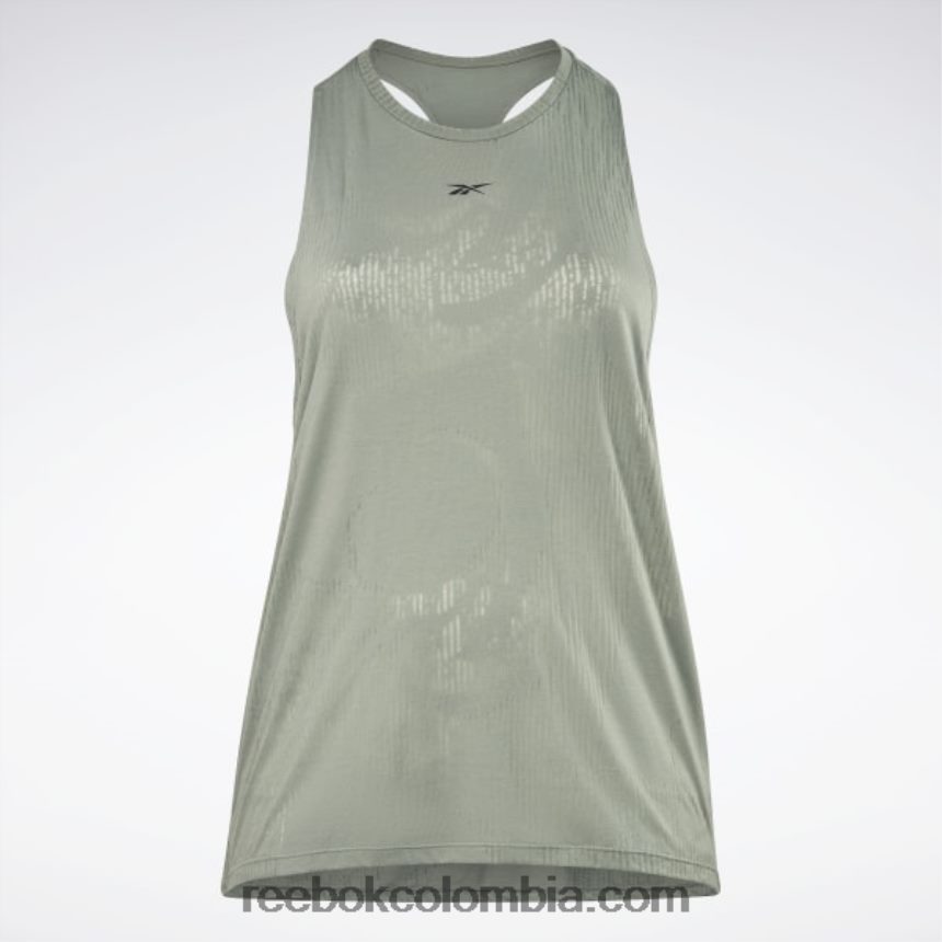 mujer armonía verde camiseta sin mangas desgastada (talla grande) Reebok D260LP754