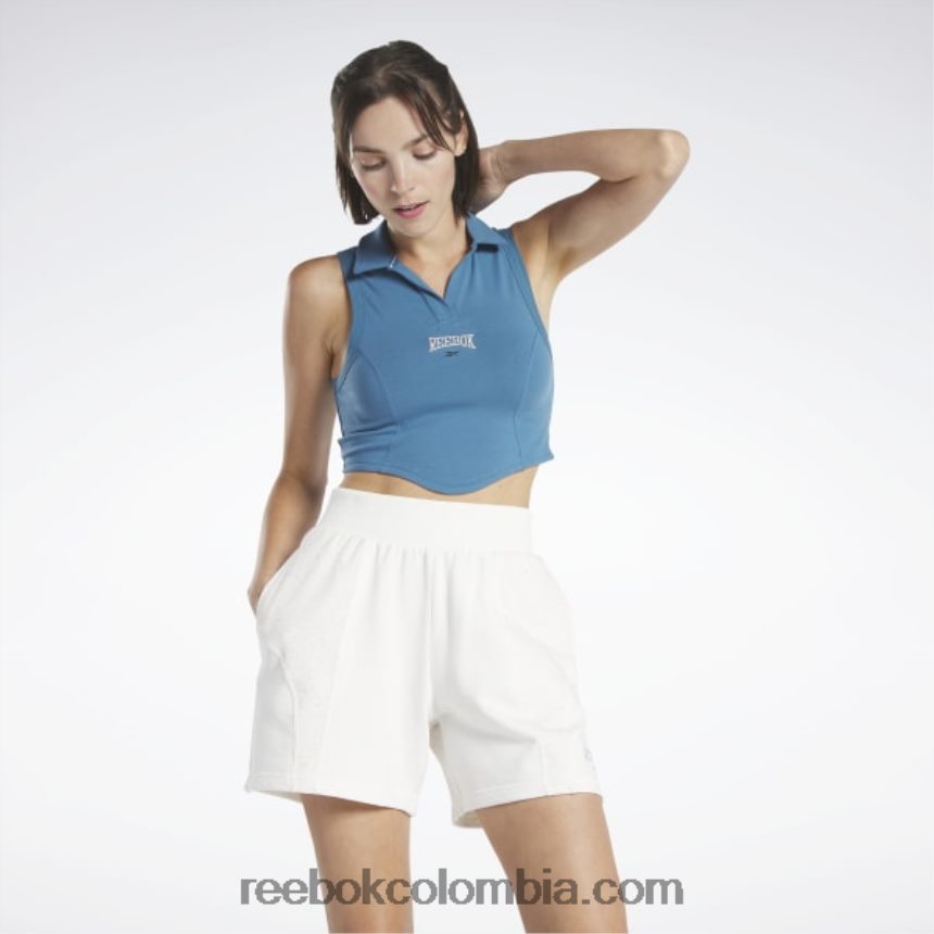 mujer azul acero s23-r camiseta sin mangas clásica del equipo universitario Reebok D260LP854