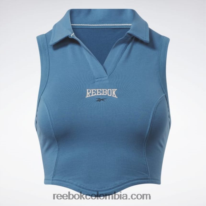 mujer azul acero s23-r camiseta sin mangas clásica del equipo universitario Reebok D260LP854