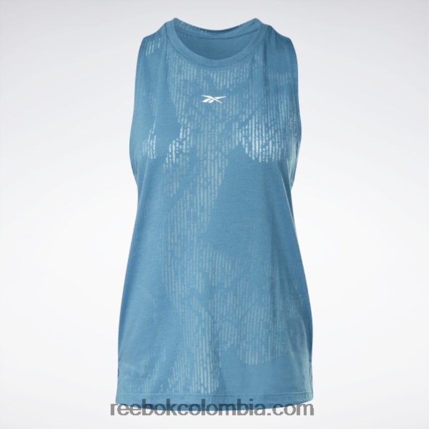 mujer azul acero s23-r camiseta sin mangas desgastada Reebok D260LP511