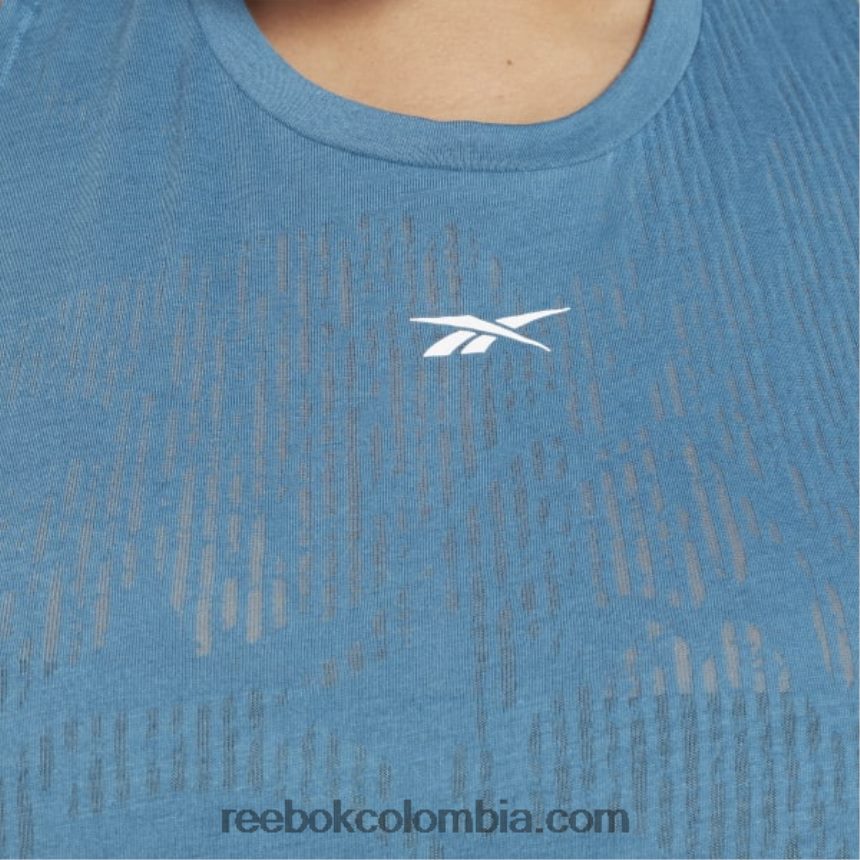 mujer azul acero s23-r camiseta sin mangas desgastada (talla grande) Reebok D260LP787
