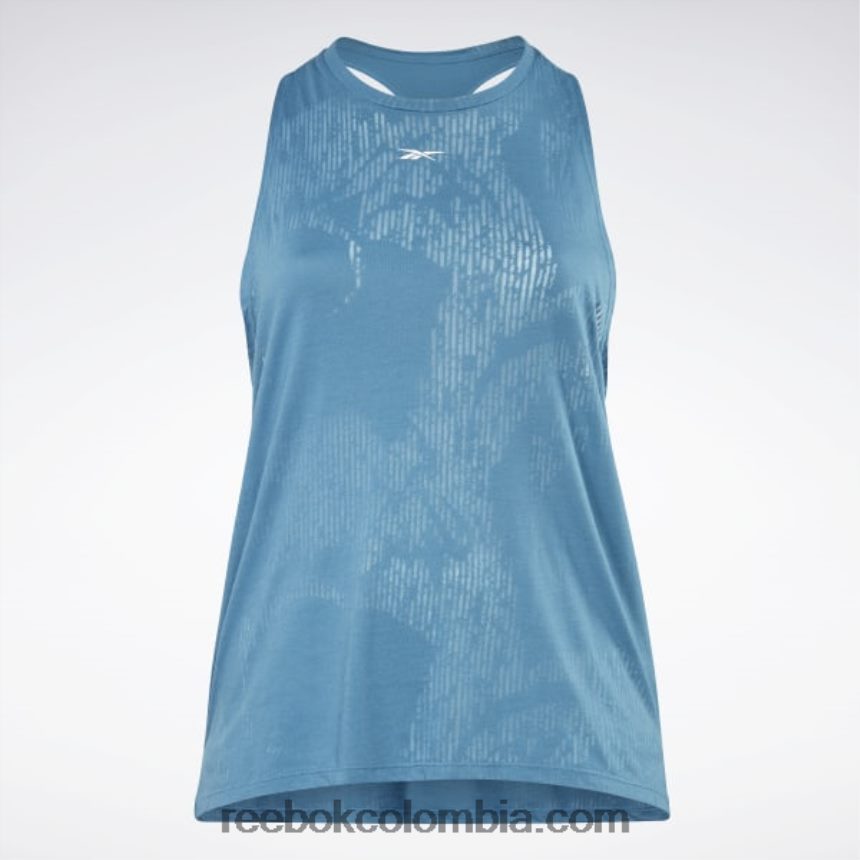 mujer azul acero s23-r camiseta sin mangas desgastada (talla grande) Reebok D260LP787