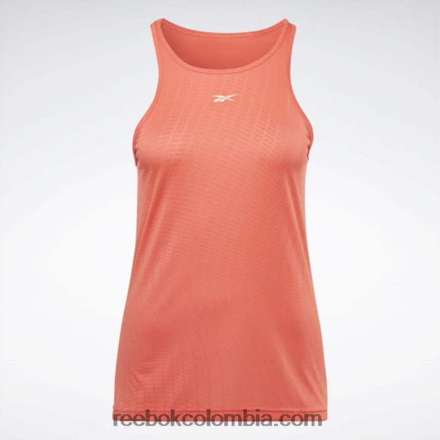mujer bengala semi naranja Camiseta sin mangas perforada de united by fitness Reebok D260LP541