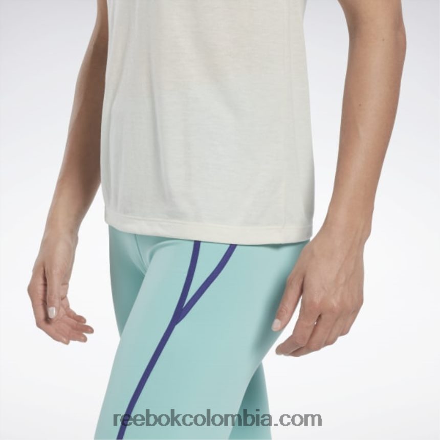 mujer blanco clásico camiseta sin mangas con gráfico de les mills Reebok D260LP565