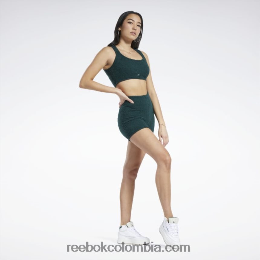 mujer bosque verde camiseta sin mangas calentita clásica Reebok D260LP771