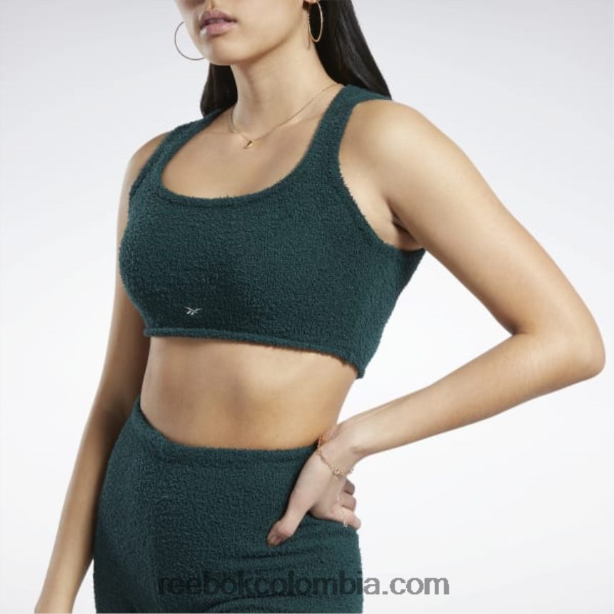 mujer bosque verde camiseta sin mangas calentita clásica Reebok D260LP771