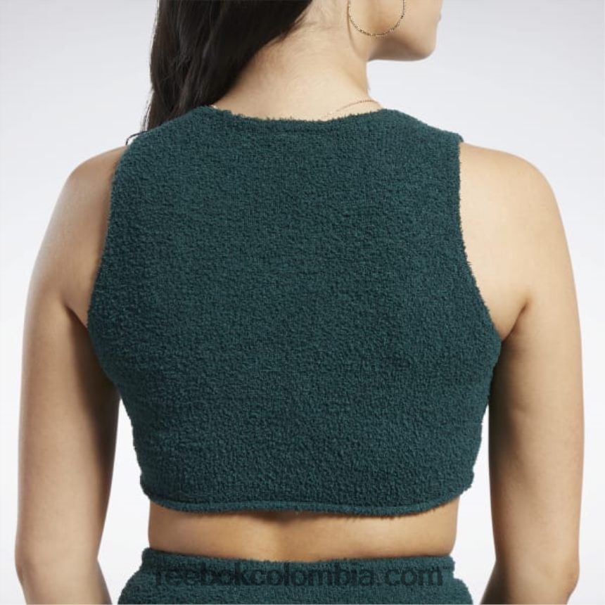 mujer bosque verde camiseta sin mangas calentita clásica Reebok D260LP771