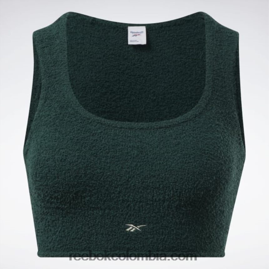 mujer bosque verde camiseta sin mangas calentita clásica Reebok D260LP771