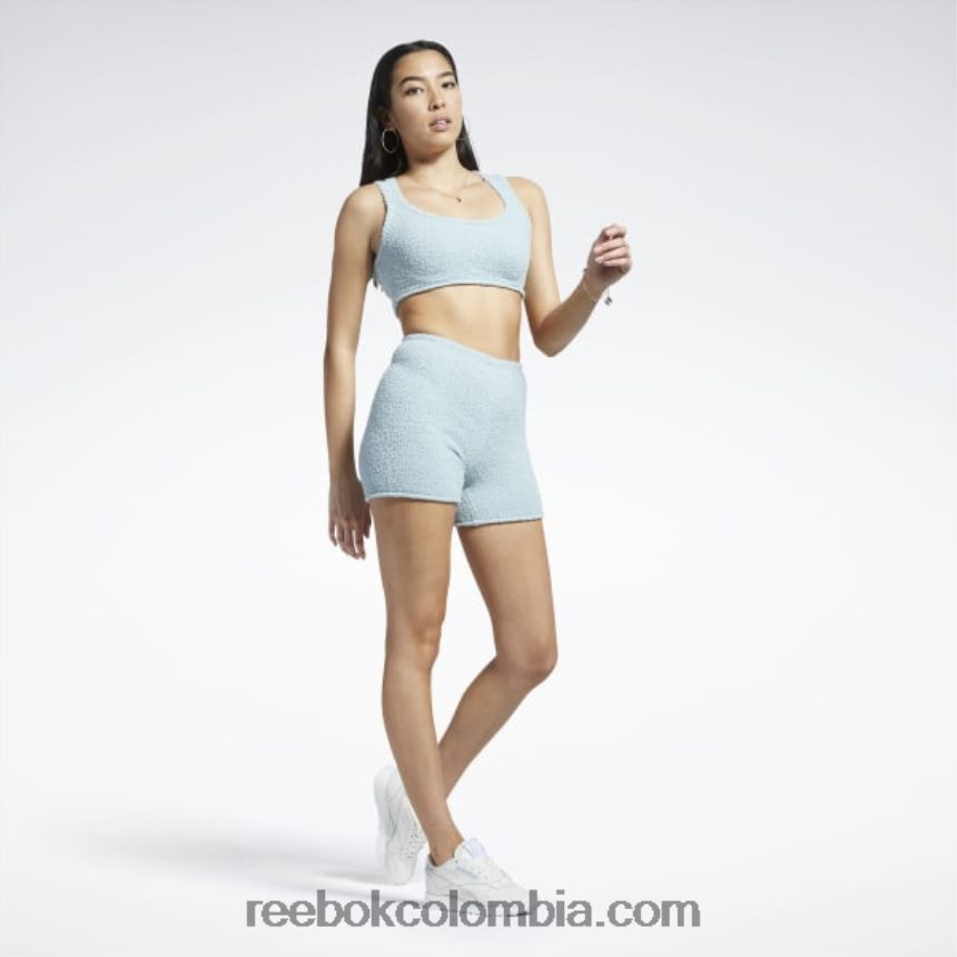 mujer gris junto al mar camiseta sin mangas calentita clásica Reebok D260LP652