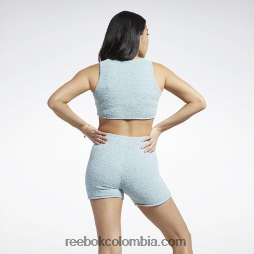 mujer gris junto al mar camiseta sin mangas calentita clásica Reebok D260LP652