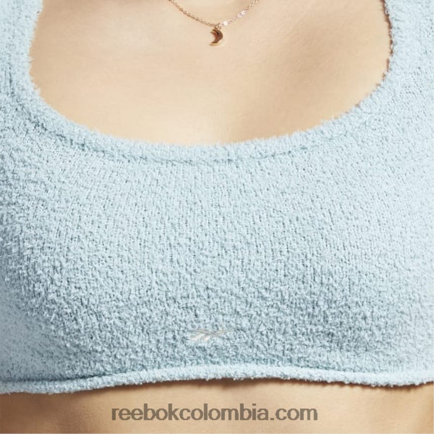 mujer gris junto al mar camiseta sin mangas calentita clásica Reebok D260LP652