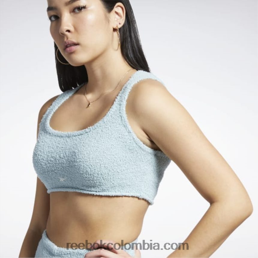 mujer gris junto al mar camiseta sin mangas calentita clásica Reebok D260LP652