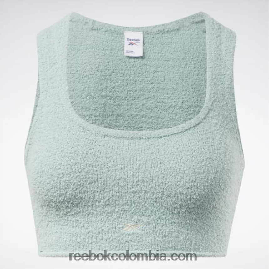mujer gris junto al mar camiseta sin mangas calentita clásica Reebok D260LP652