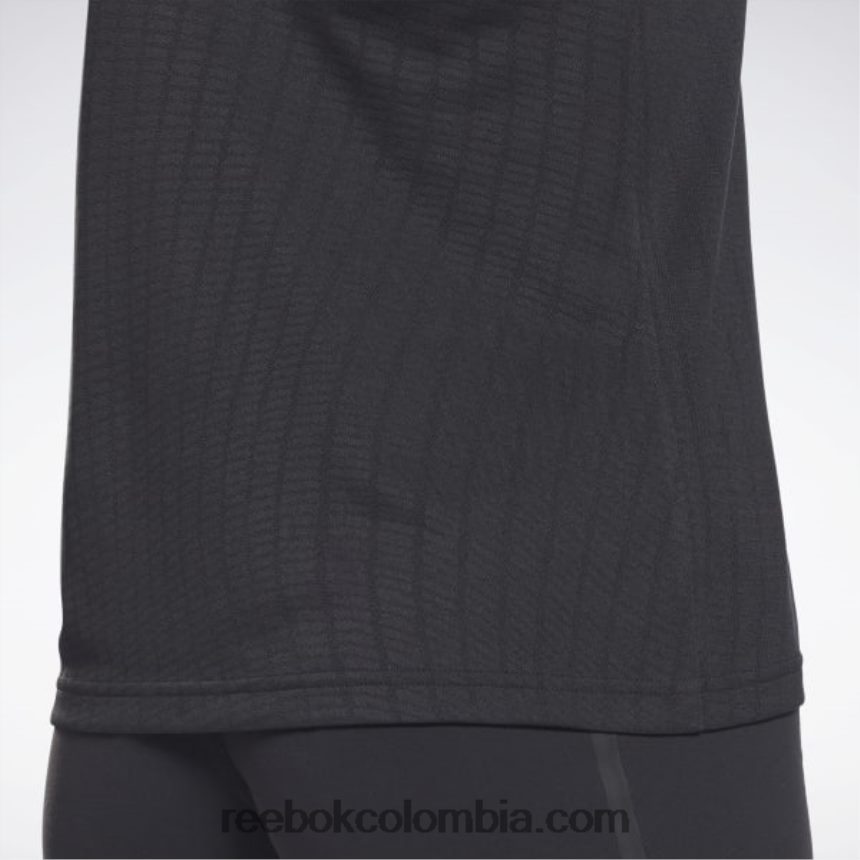 mujer negro Camiseta sin mangas perforada de united by fitness Reebok D260LP598