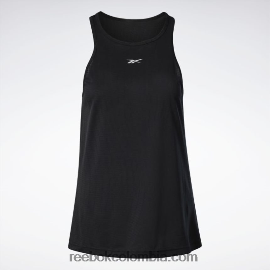 mujer negro Camiseta sin mangas perforada de united by fitness Reebok D260LP598