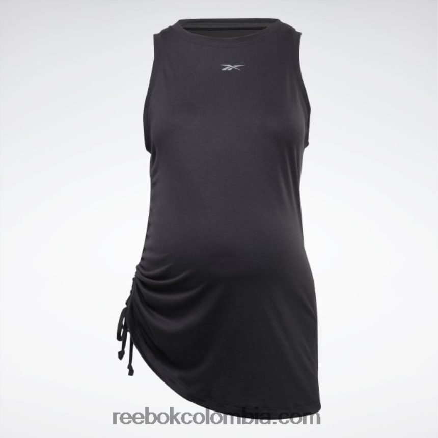 mujer negro camiseta de maternidad con cordón Reebok D260LP911