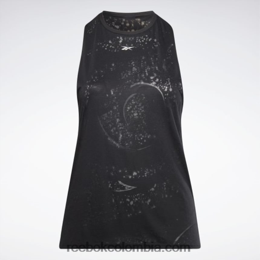 mujer negro camiseta sin mangas desgastada (talla grande) Reebok D260LP614