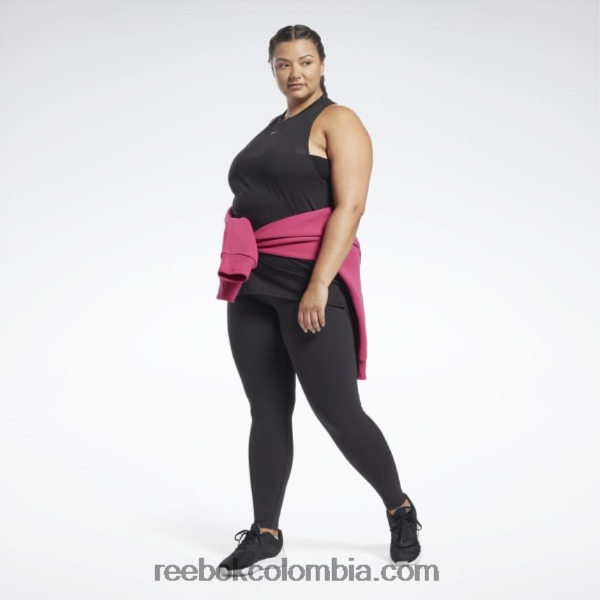 mujer negro camiseta sin mangas desgastada (talla grande) Reebok D260LP829
