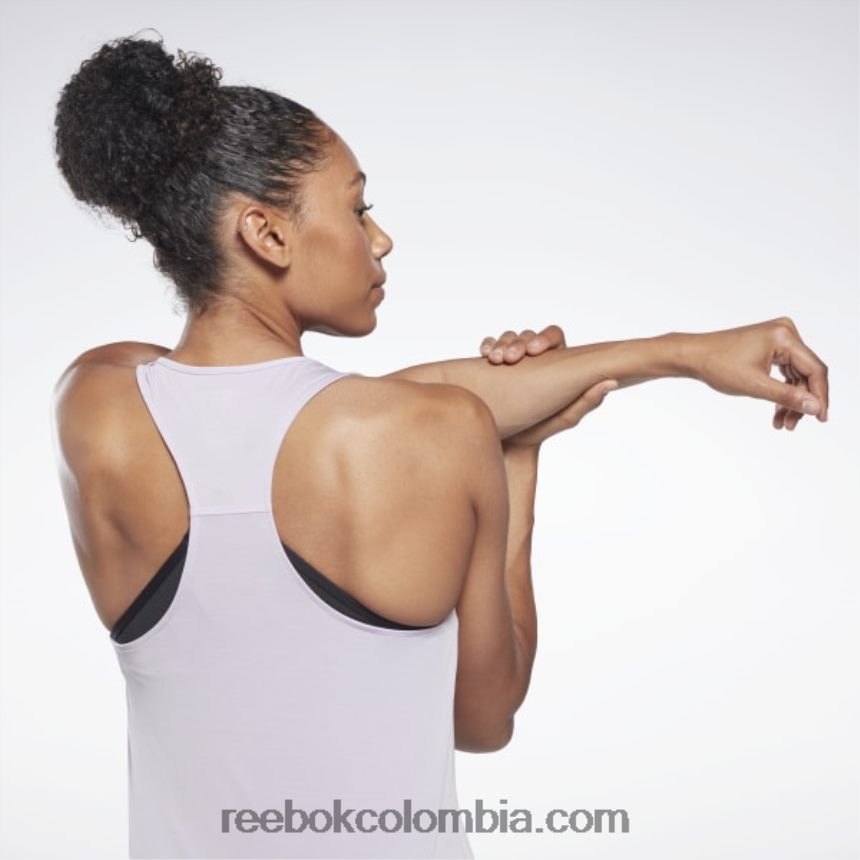 mujer oasis morado camiseta deportiva sin mangas activchill Reebok D260LP734