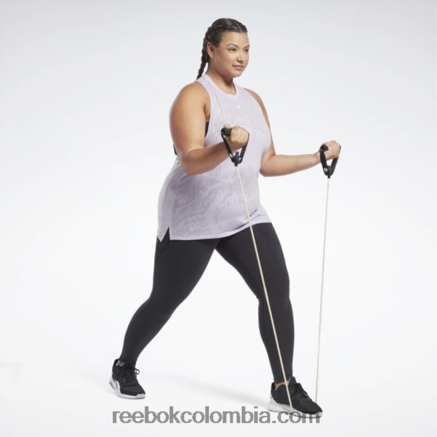 mujer oasis morado camiseta sin mangas desgastada (talla grande) Reebok D260LP880