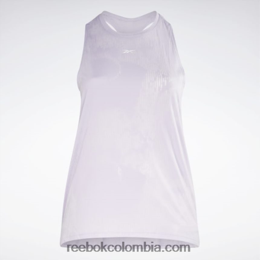 mujer oasis morado camiseta sin mangas desgastada (talla grande) Reebok D260LP880