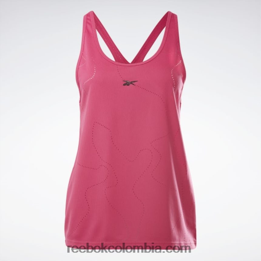 mujer persecución rosa Camiseta sin mangas perforada de united by fitness Reebok D260LP988