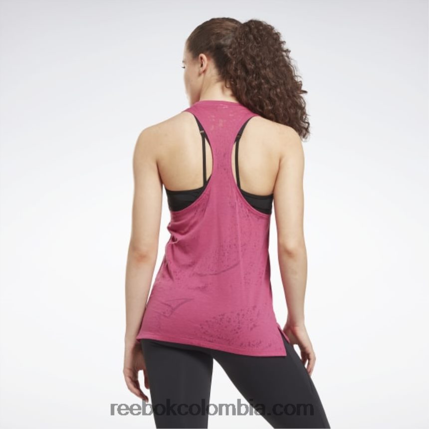mujer rosa semi orgulloso camiseta sin mangas desgastada Reebok D260LP714